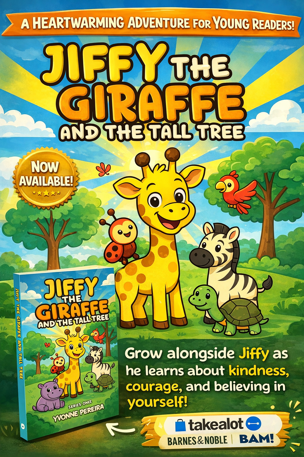 Jiffy the Giraffe and the Tall Tree
