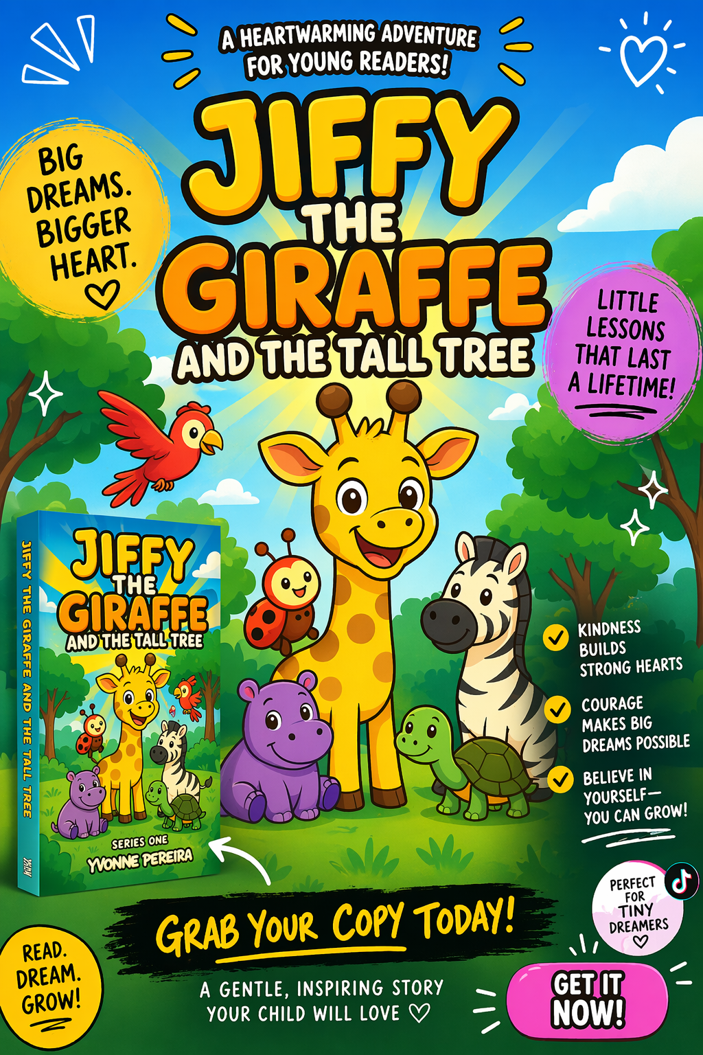 Jiffy the Giraffe and the Tall Tree